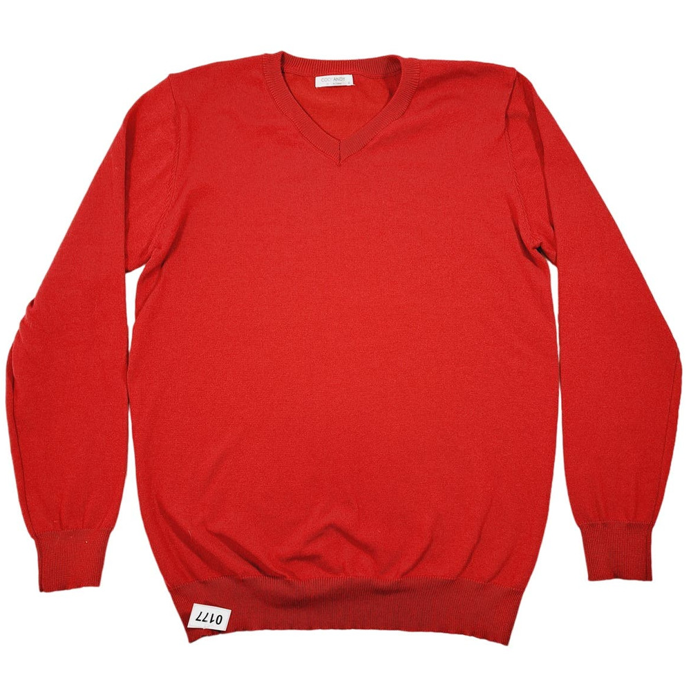 Coofandy Men's Red Polyester Sweater Medium
